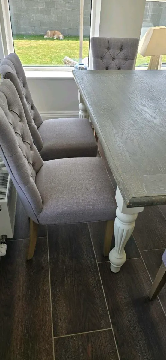 Dining table with 6 chairs - Image 4