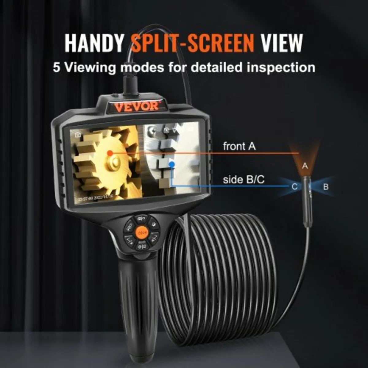 Triple Lens Inspection Camera with Light, 5" IPS S - Image 4