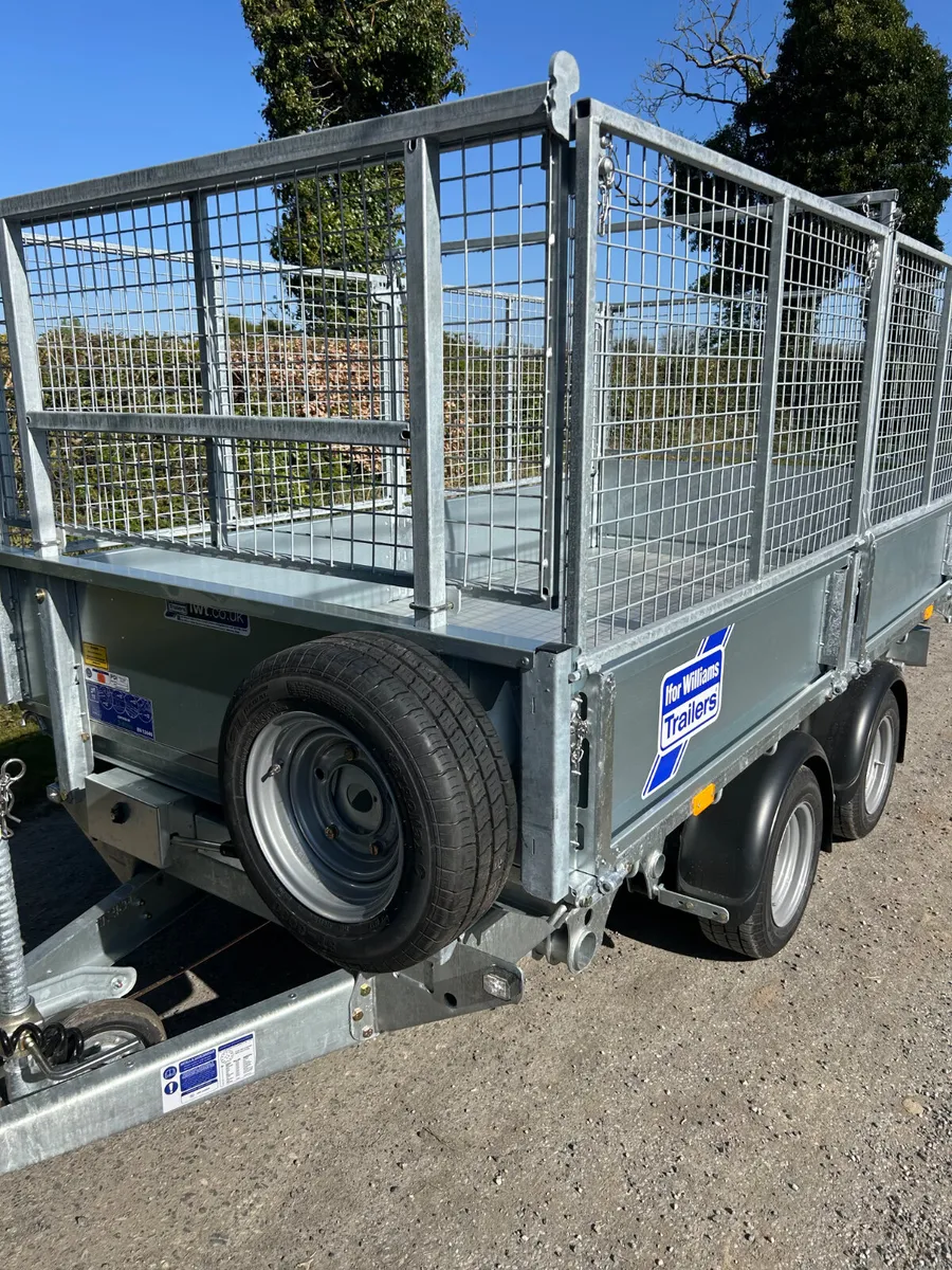 New Ifor Williams 10ft Tipping Trailer with Mesh - Image 4