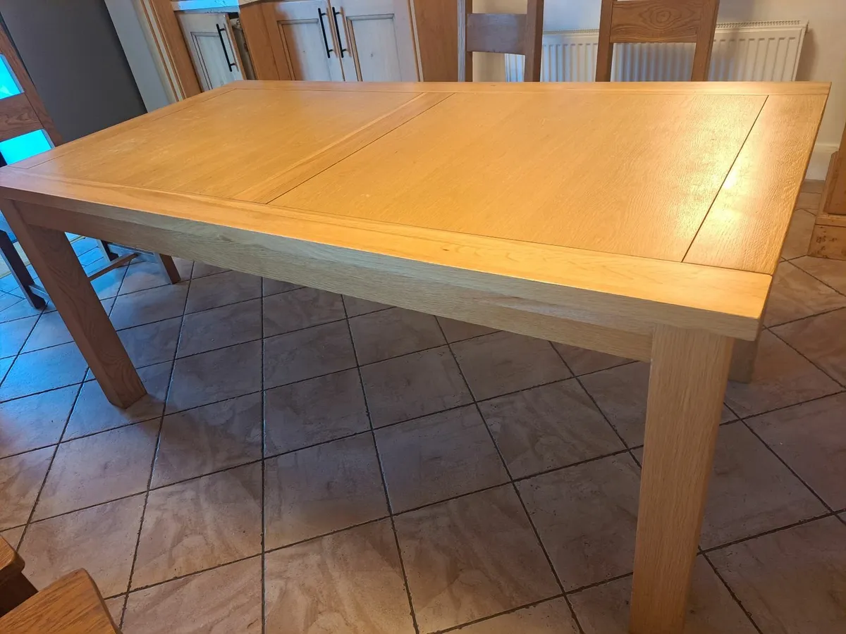 Solid Oak Table - Image 1