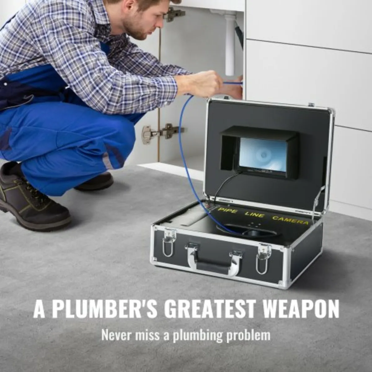Sewer Camera Pipe Inspection Camera 7-inch Screen - Image 3