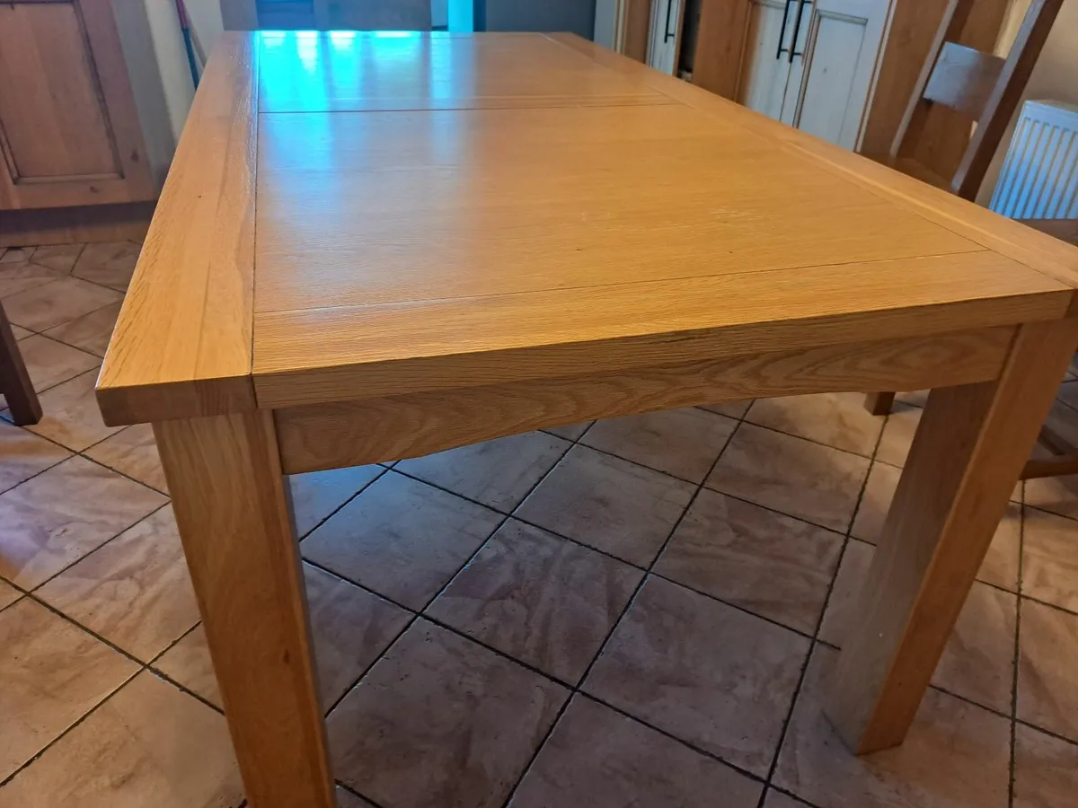Solid Oak Table - Image 4