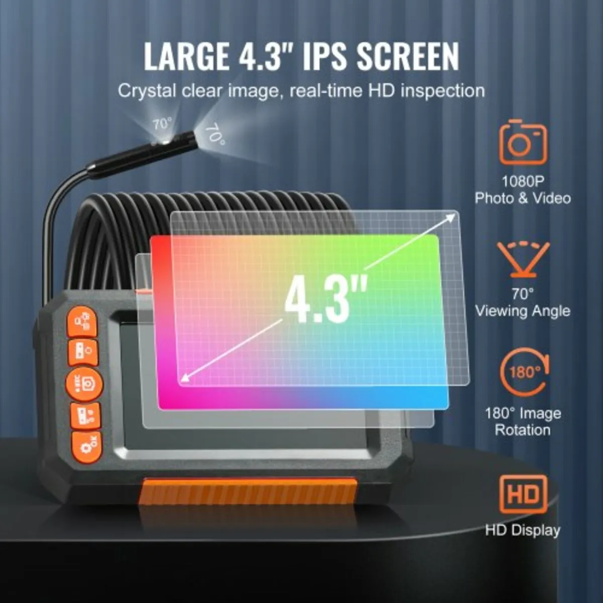 Endoscope Camera with Lights Dual Lens Borescope 4 - Image 3
