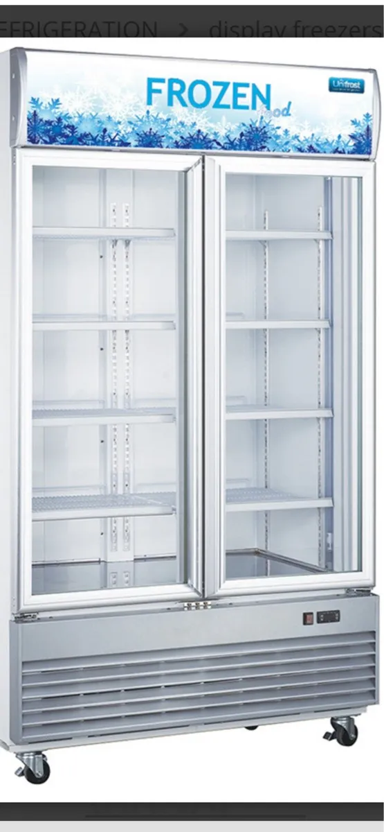 Sale on Brand new double display freezer