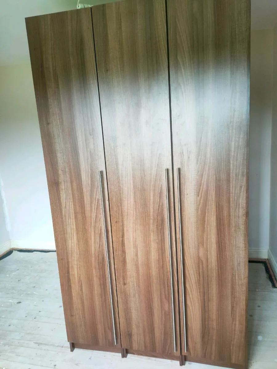Walnut Bedroom Wardrobe - Image 1