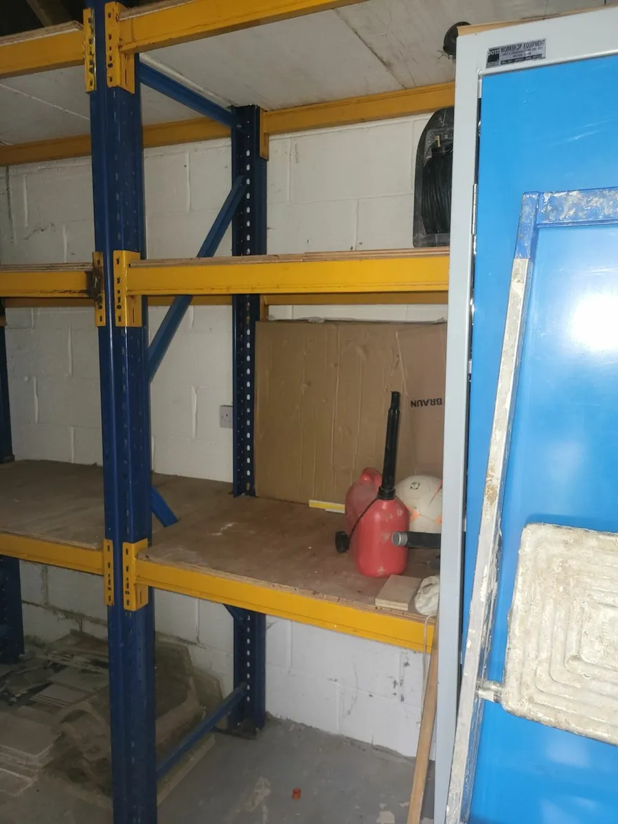 Dexion Heavy Duty Racking(3 Shelves).3 x  Cabinets - Image 2
