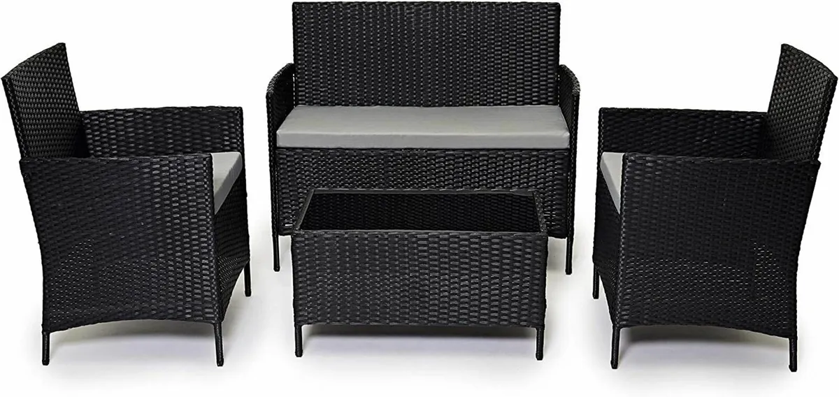 4-Piece Rattan Garden  Furniture Set - Image 1