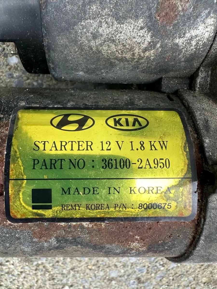 Alternator & Starter Kia Optima - Image 2