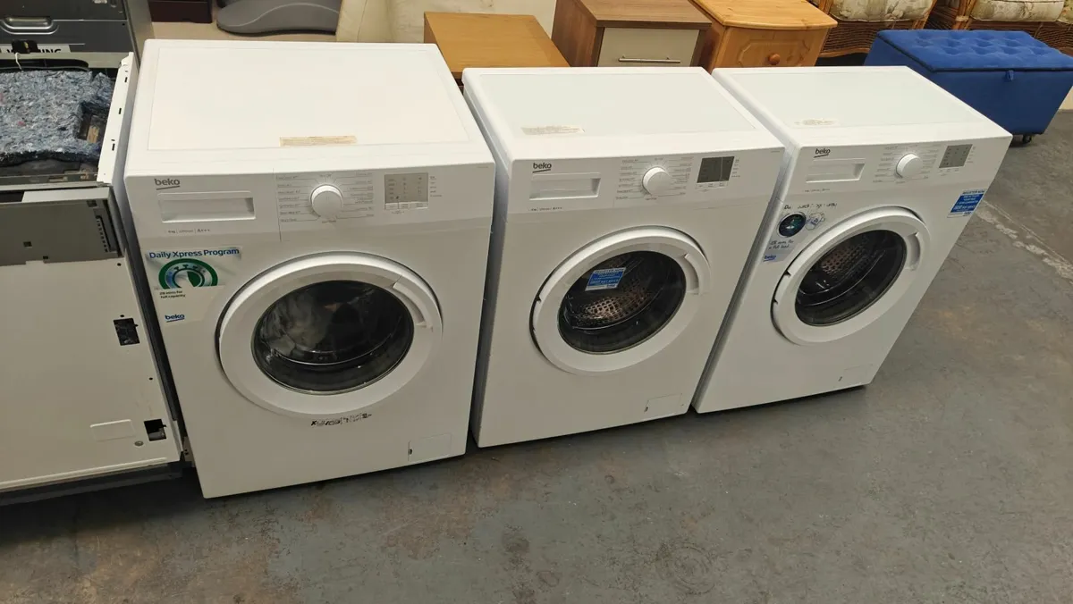 3x BEKO Washing Machines - Image 1