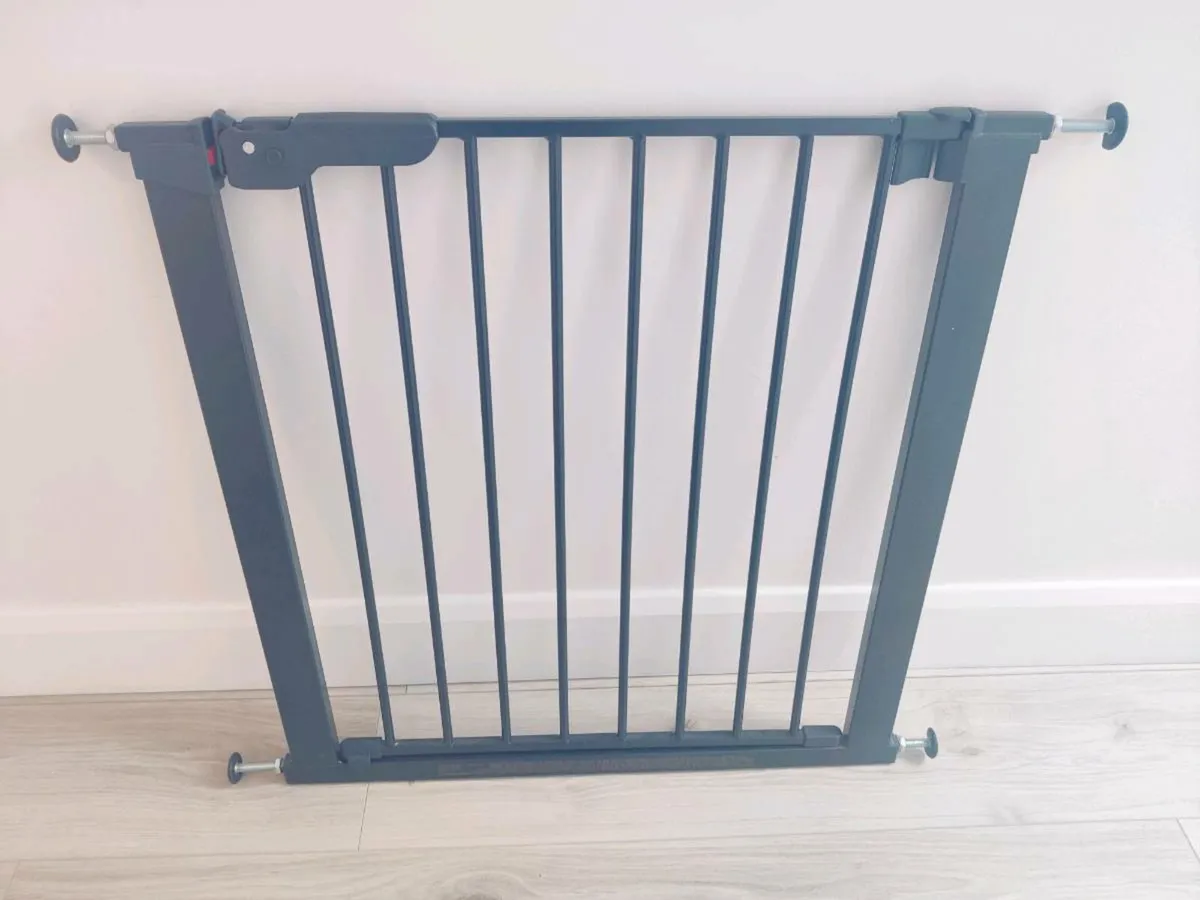 Dark Grey Baby Stair Gate - Image 1