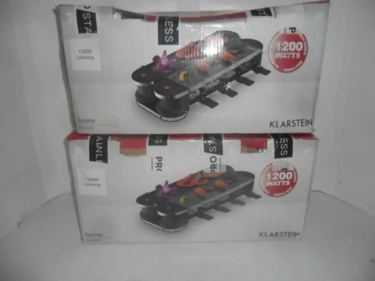 raclette grill with natural stone - Image 3