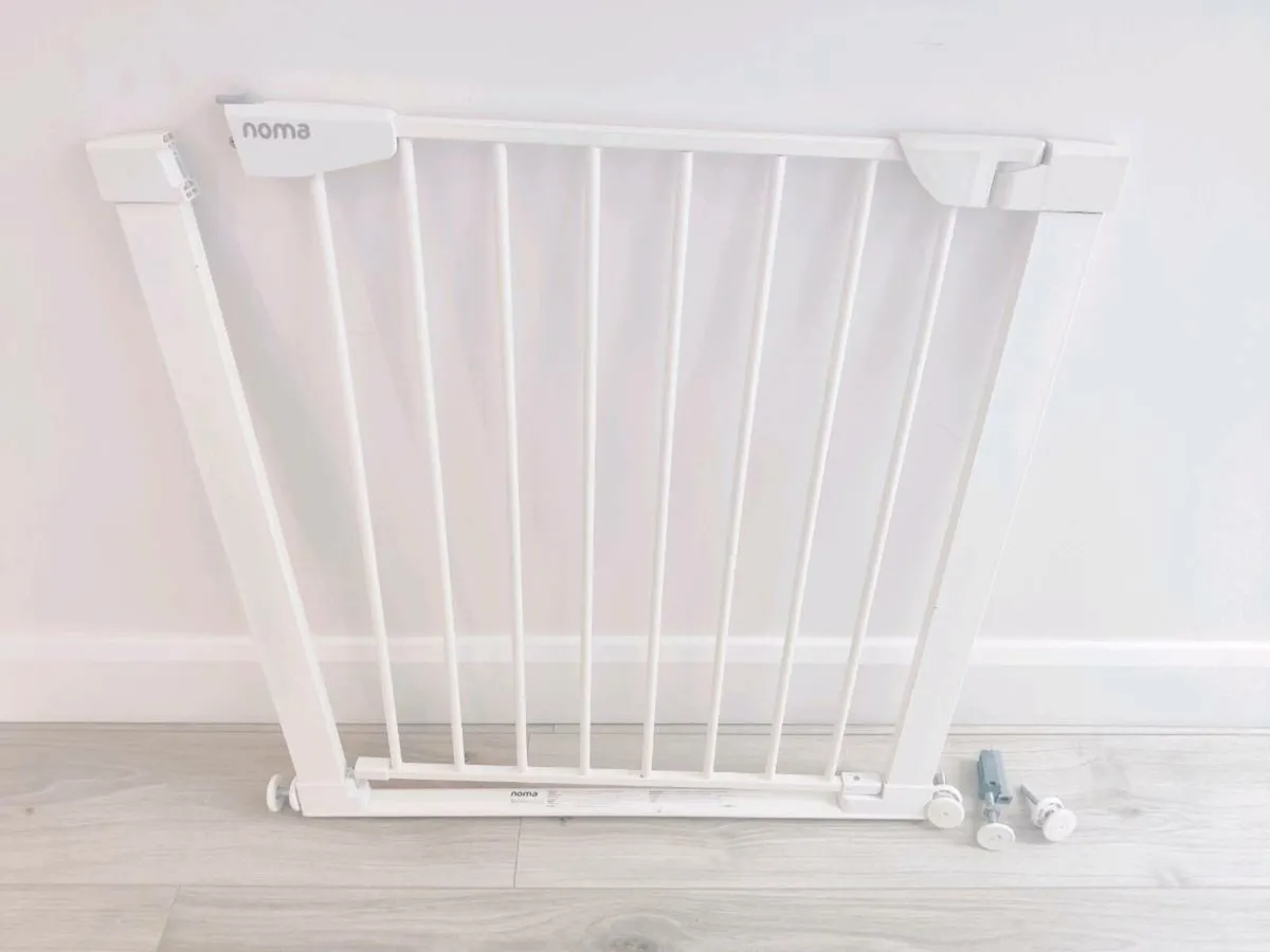 White Baby Stair Gate - Image 1