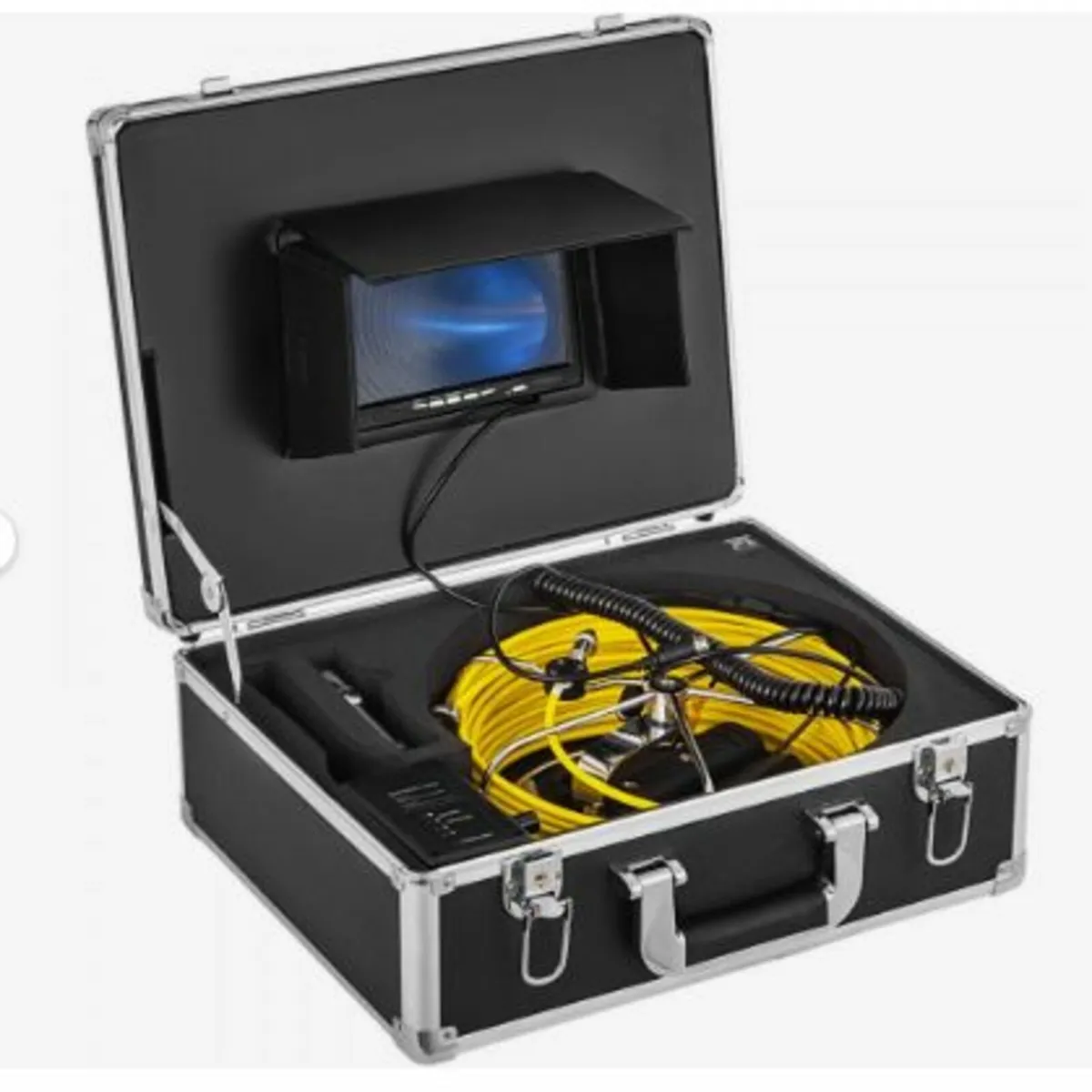 30M Sewer Inspection Video Camera 7” Monitor Pipe - Image 1