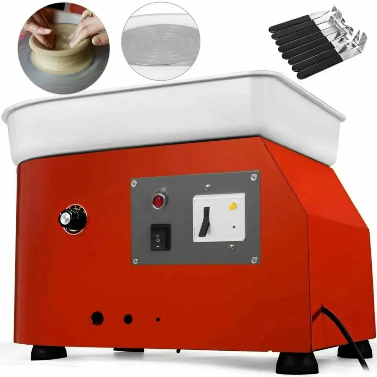 280W 25cm Electric Pottery Wheel Machine - Image 1