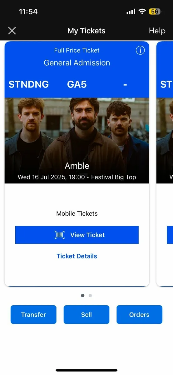 Amble Tickets 16th July @ Big Top Festival Galway