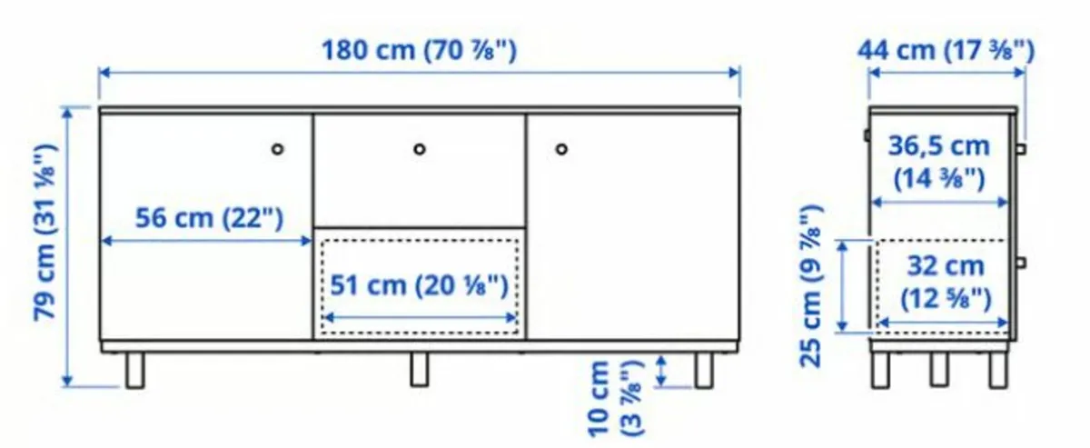 Ikea sideboard storage unit - Image 3