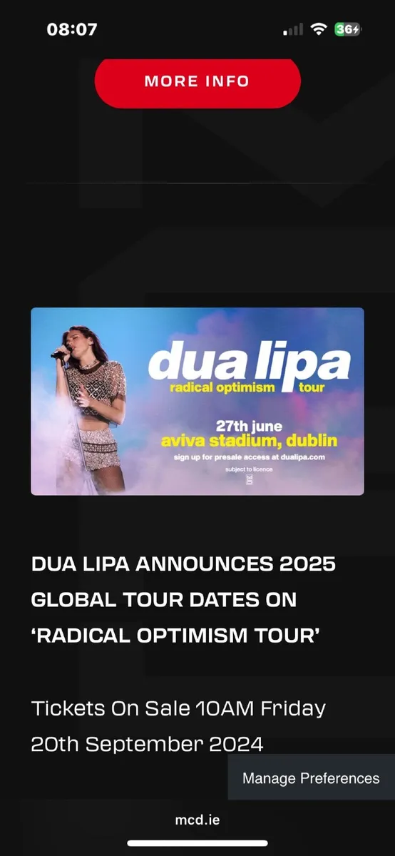 Dua Lipa Tickets