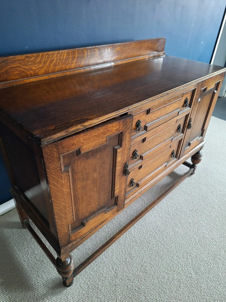 Vintage Solid Oak Sideboard – €320 - Image 3