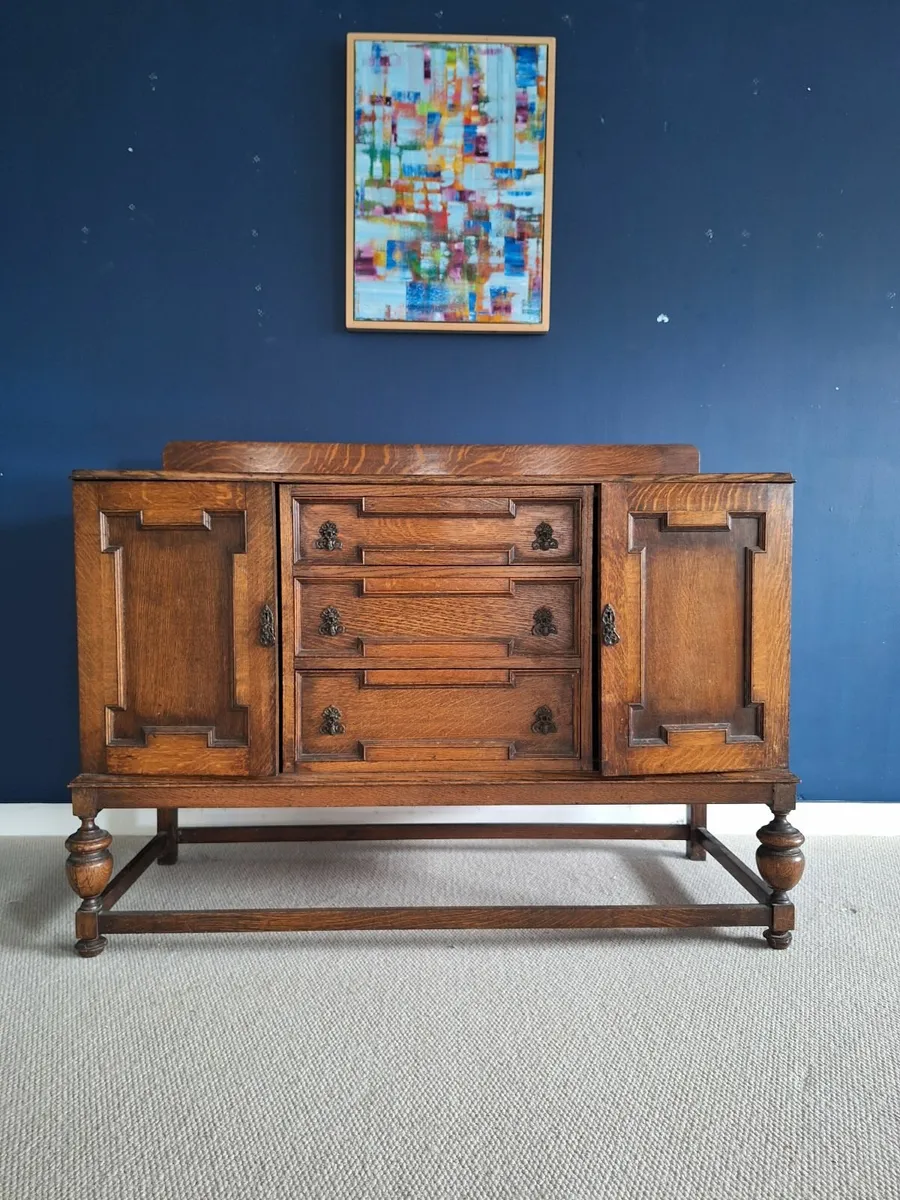 Vintage Solid Oak Sideboard – €320 - Image 4