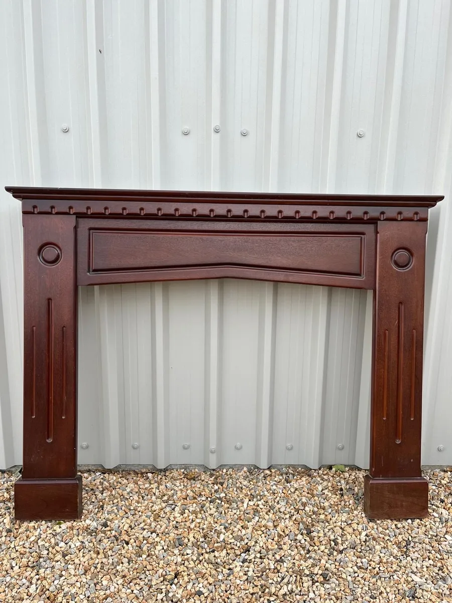 Mahogany fire surround