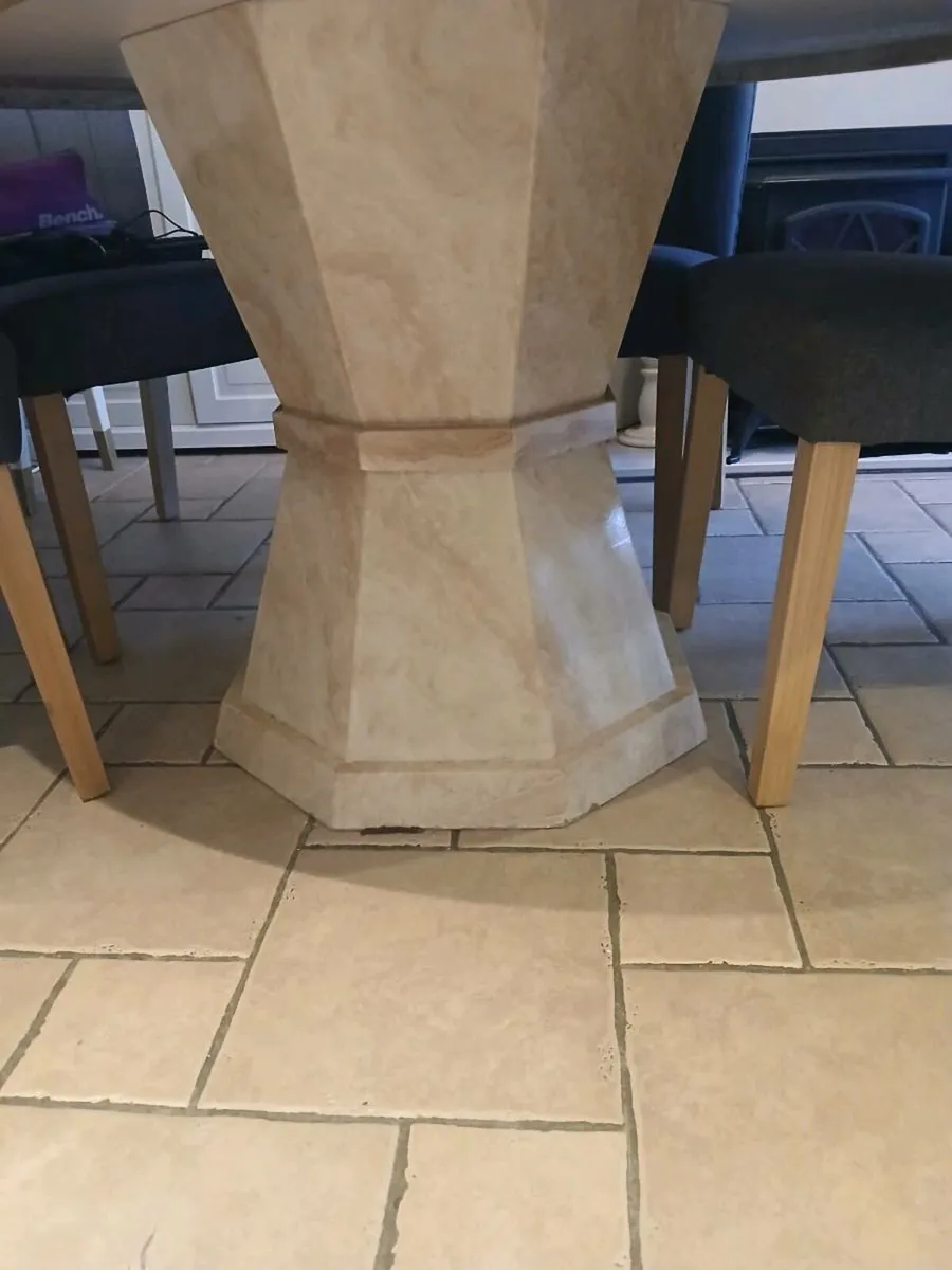 Marble Dining Table 5 foot - Image 1
