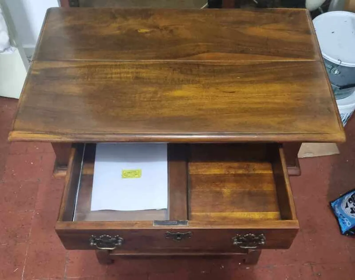 High Quality Theodore Alexander Hardwood Side Table, Desk, Drawers, Fine Wood. - Image 4
