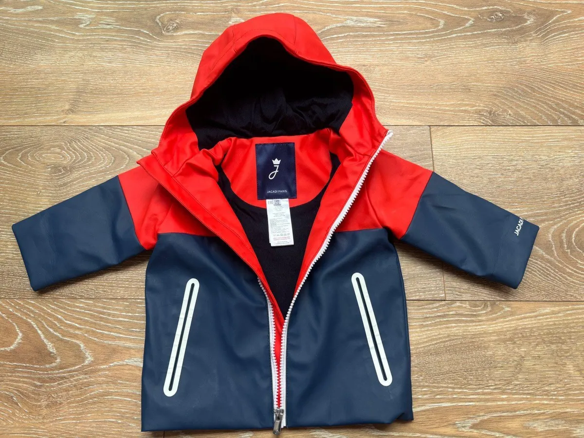 Jacadi Paris rain jacket kids size 12 mon/74cm - Image 1
