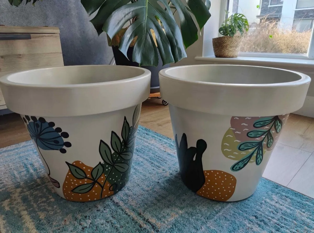 Hand-Painted Plant Pots – Indoor & Outdoor Ready - Image 3