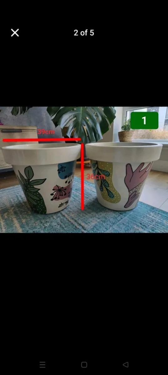 Hand-Painted Plant Pots – Indoor & Outdoor Ready - Image 4