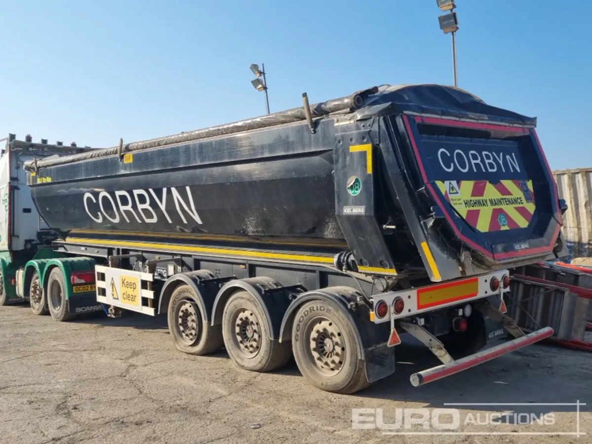 2018 Kel-berg Tri Axle Bulk Tipping Trailer - Image 1