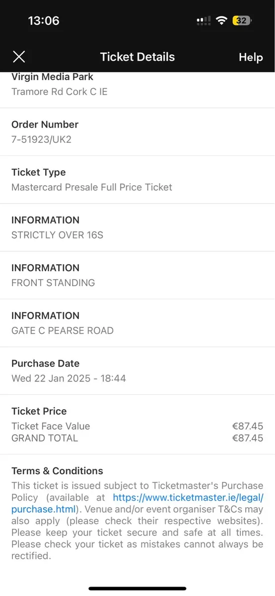 Duran Duran 2 Front Standing tickets Cork - Image 2