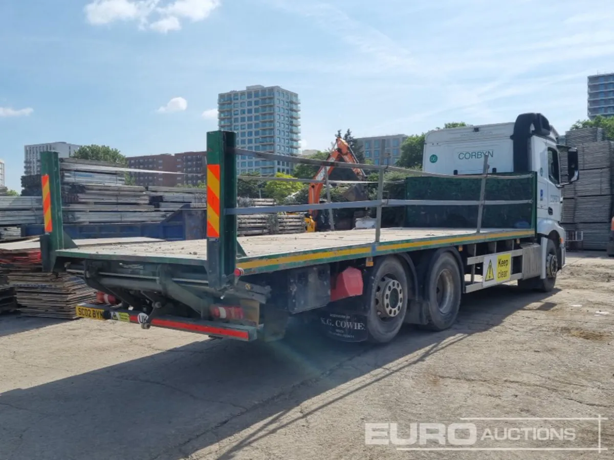 2014 Mercedes 6x2 Flat Bed Lorry - Image 1