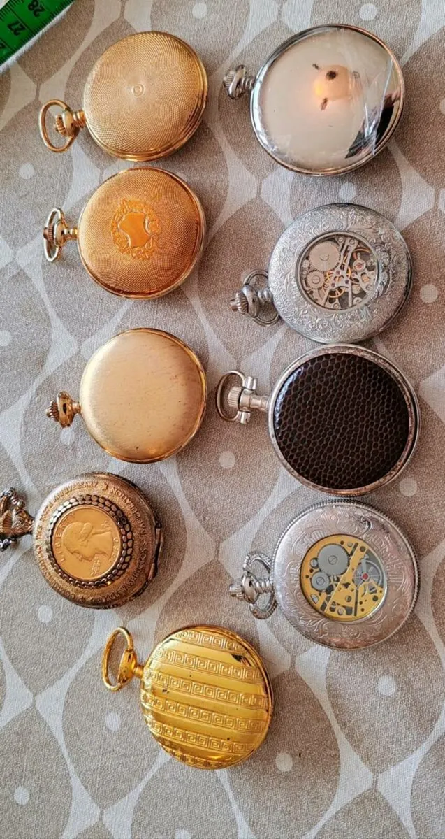 9 pocket watches for repair - Image 2