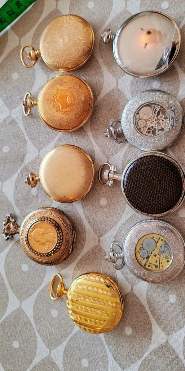 9 pocket watches for repair - Image 3