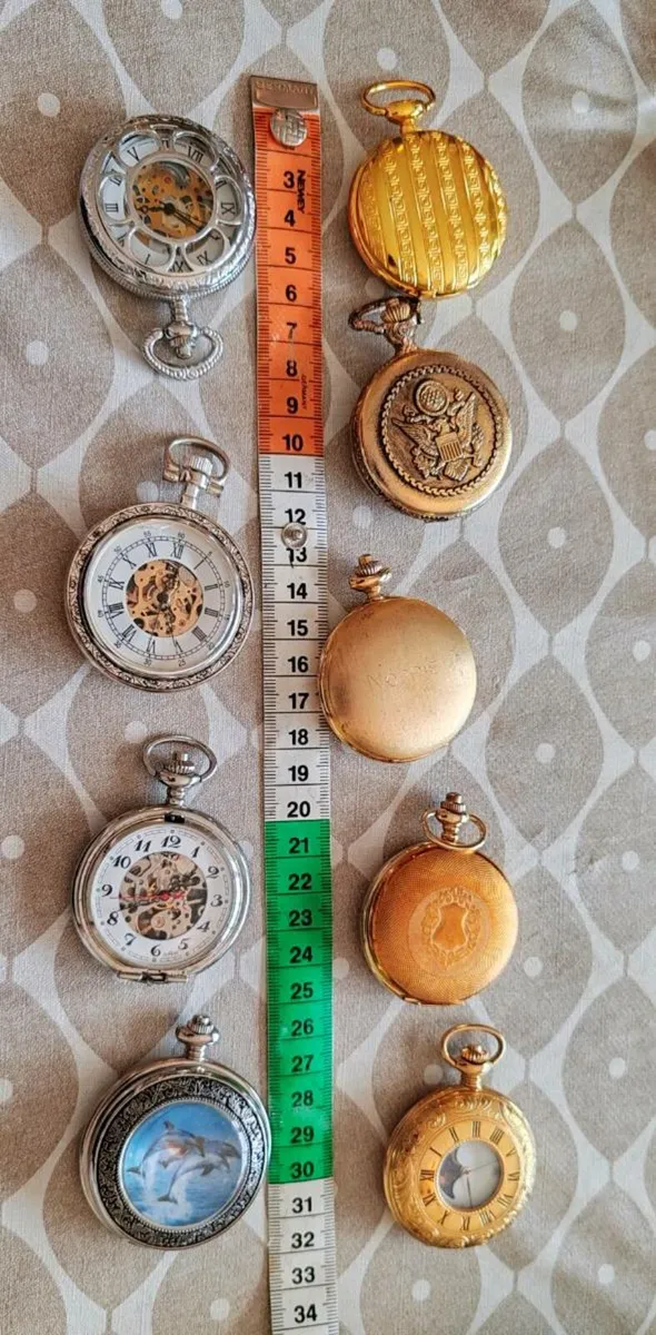 9 pocket watches for repair - Image 4