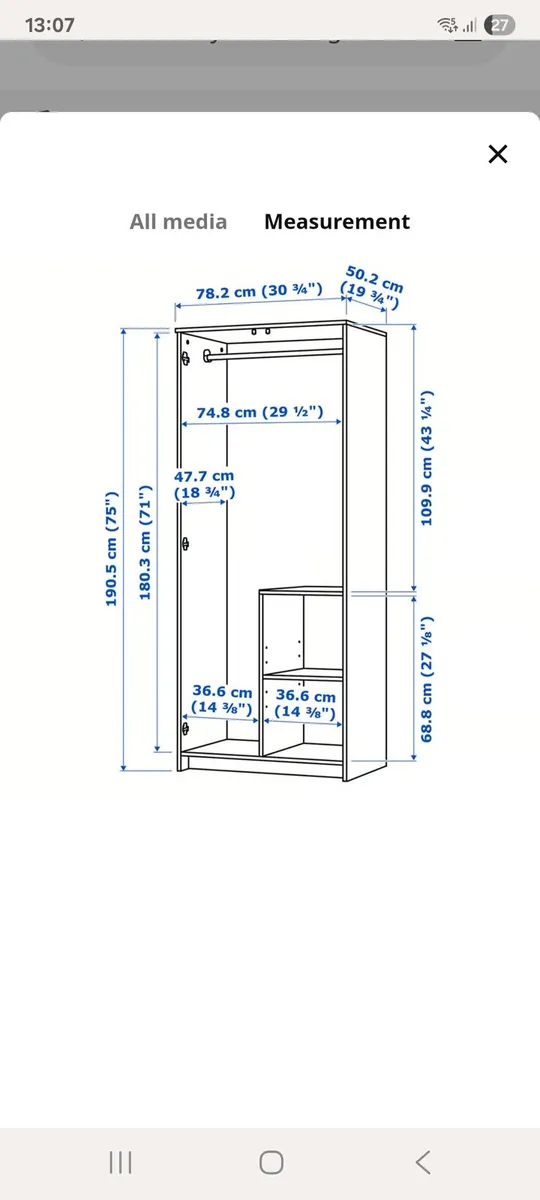 Ikea Wardrobe - Image 4