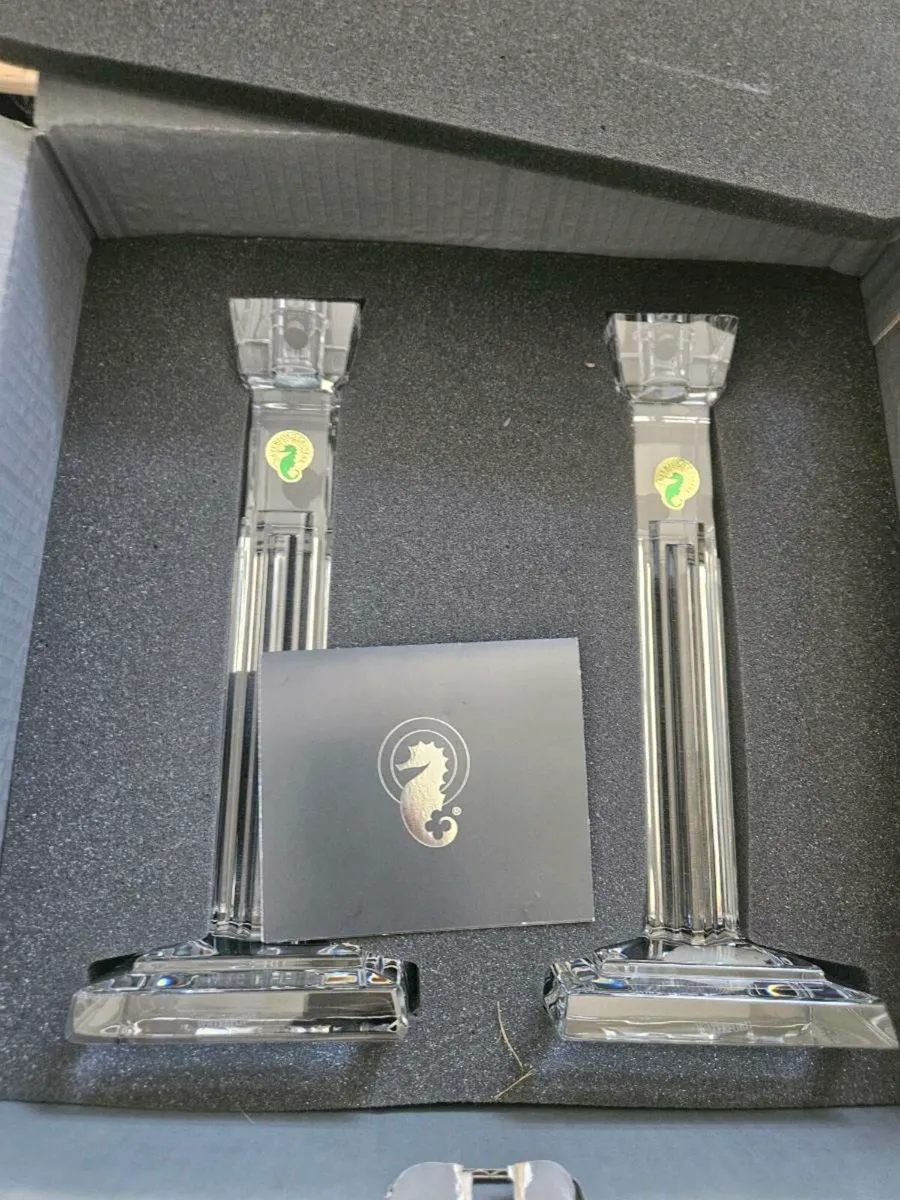 Crystal candle holders