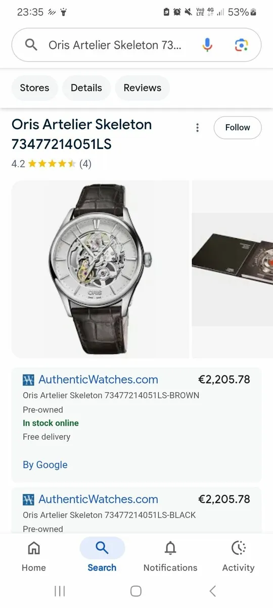 Oris artellier skeleton Watch - Image 2