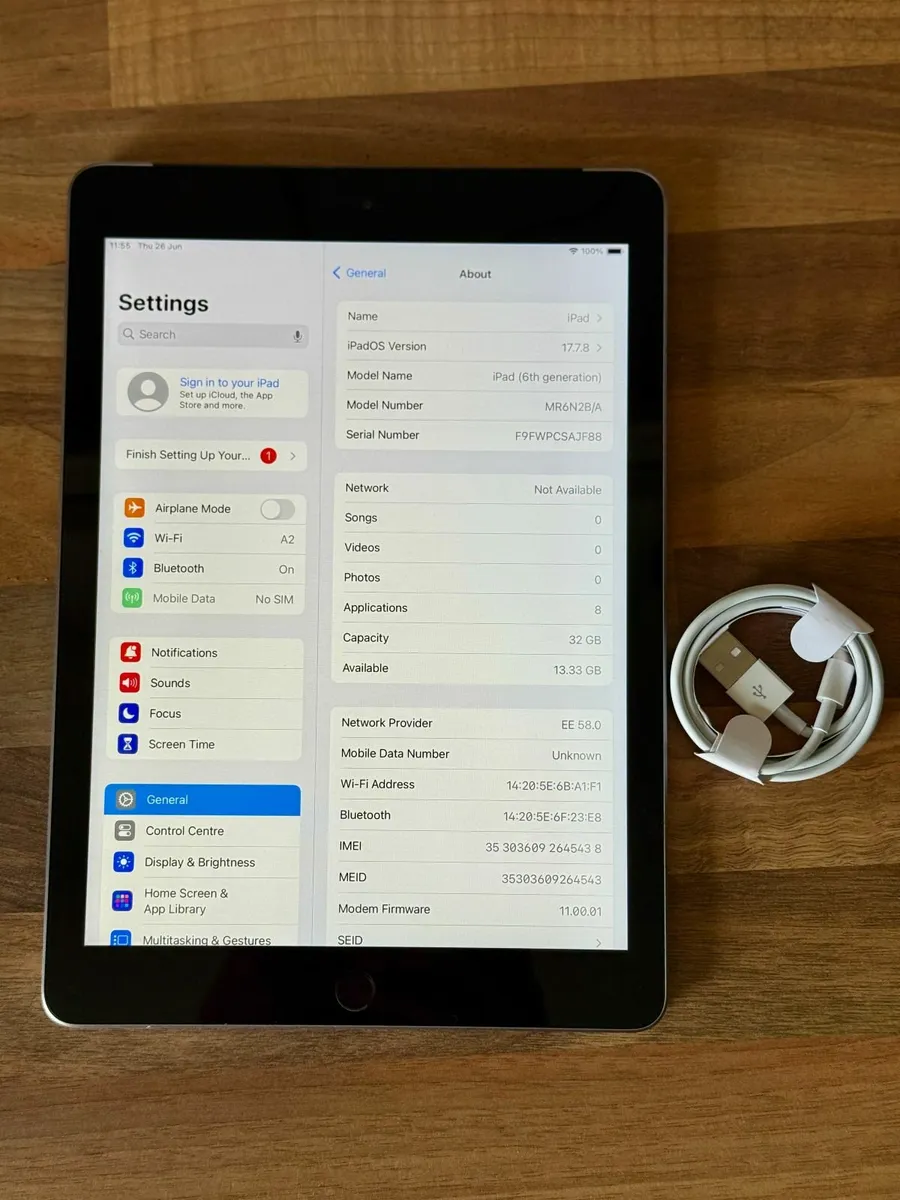 iPad 6 | 32GB | WiFi+4G | Excellent Condition - Image 3
