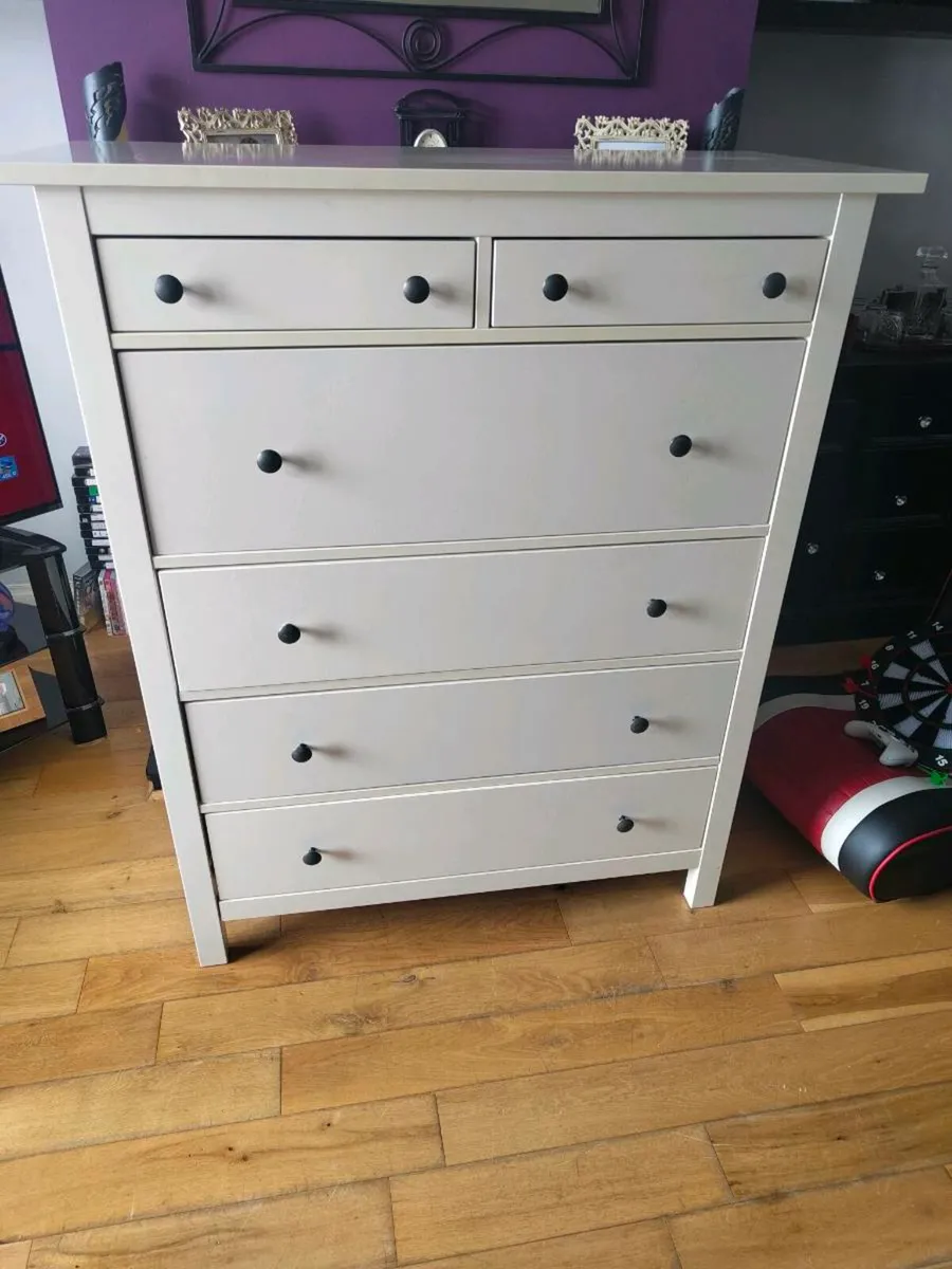White IKEA Hemnes large chest of drawers - Image 1