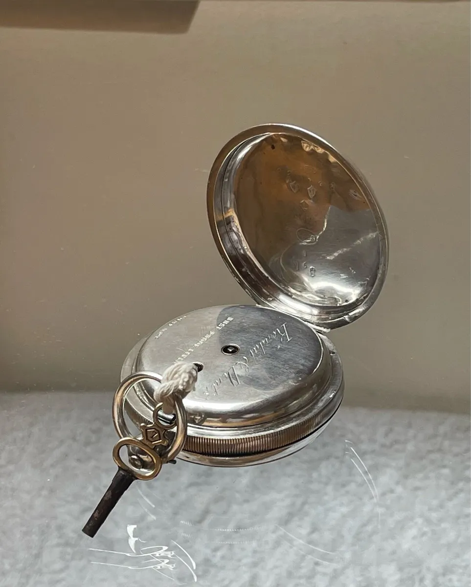 Antique Silver Pocket Watch - Image 4