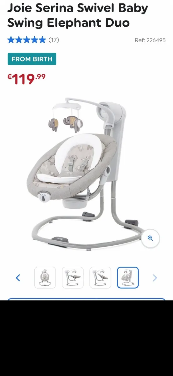 Joie Serina Swivel Baby Swing Duo - Image 2