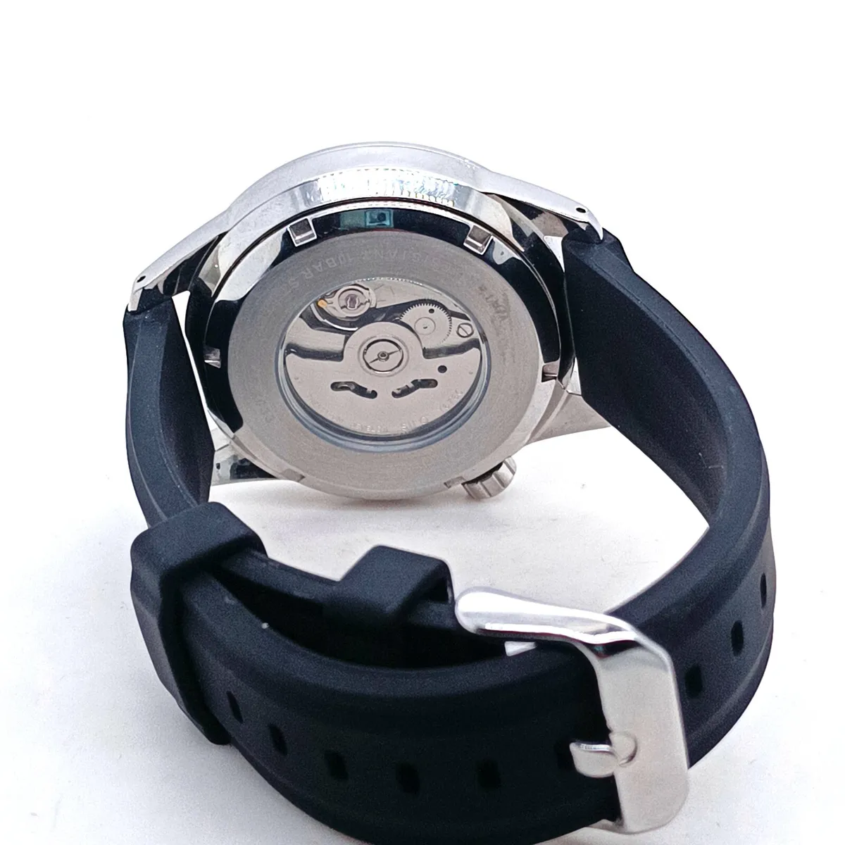 Lorus Automatic, 10 Bar, Green Dial,Black Strap - Image 3