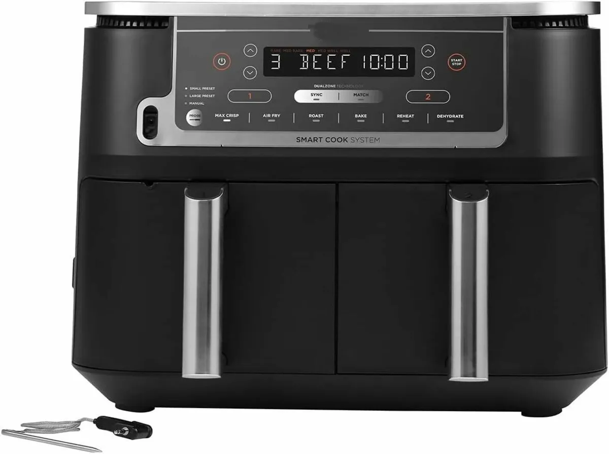 Air Fryer 2-Drawer 9.5L with 6 Cooking Modes - Image 1