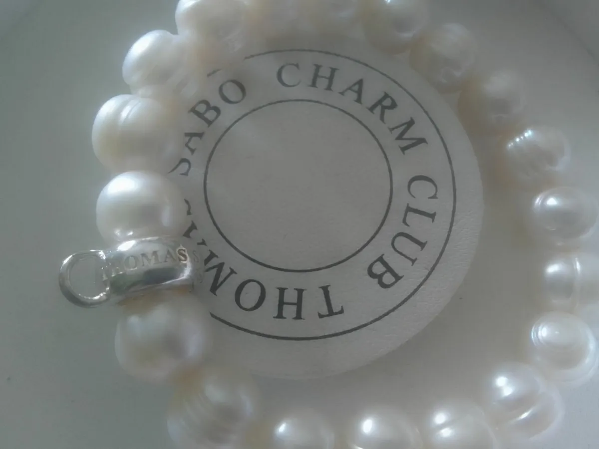 THOMAS SABO FRESHWATER PEARL BRACELET & STG SILVER - Image 3