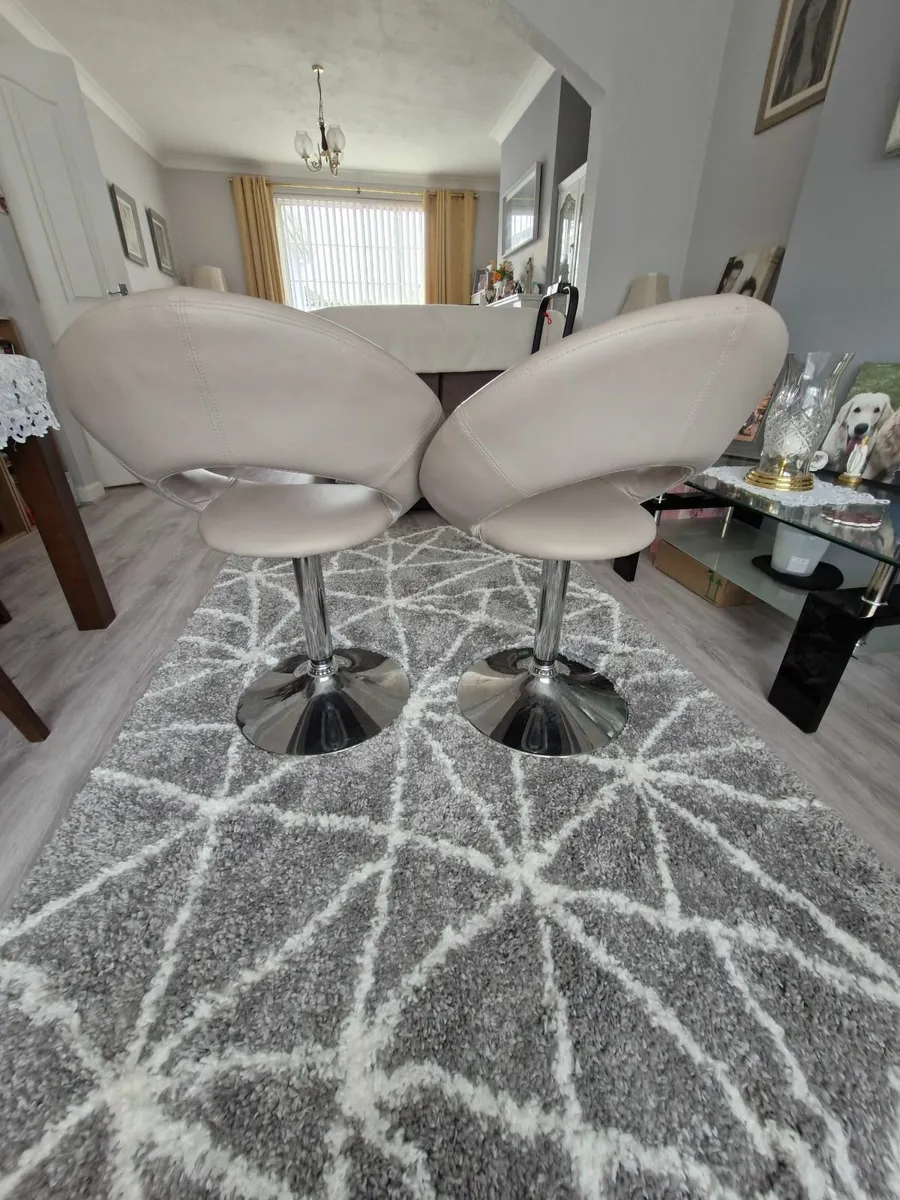 2 x Chairs ( grey ) ex Arnotts.  Perfect condition - Image 4