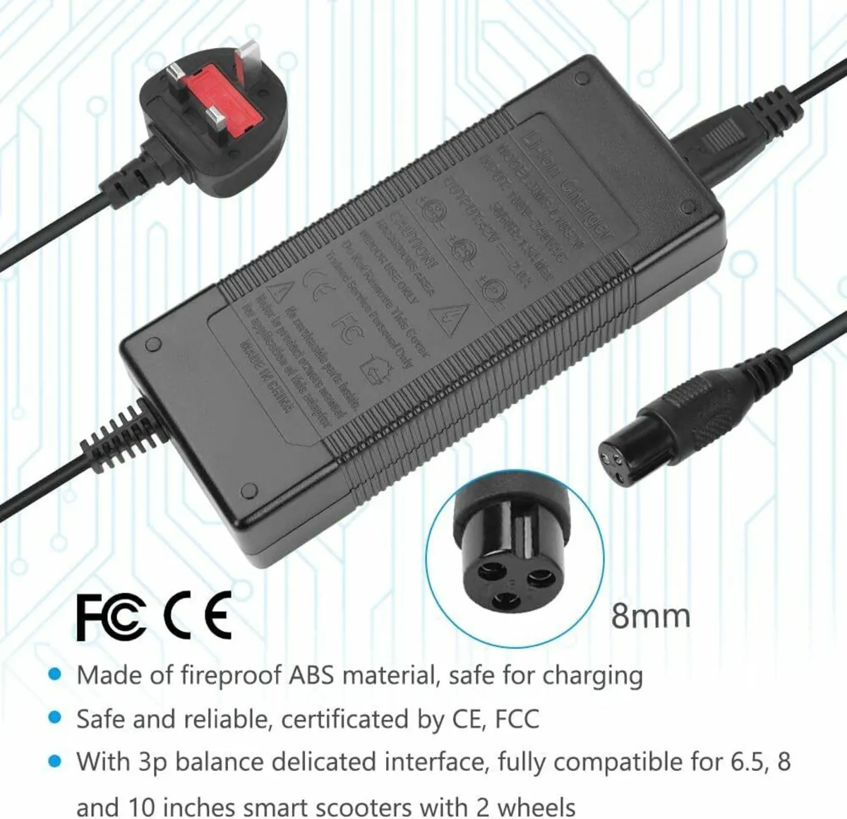 Scooter Charger Power Adapter Hoverboard Charger - Image 3