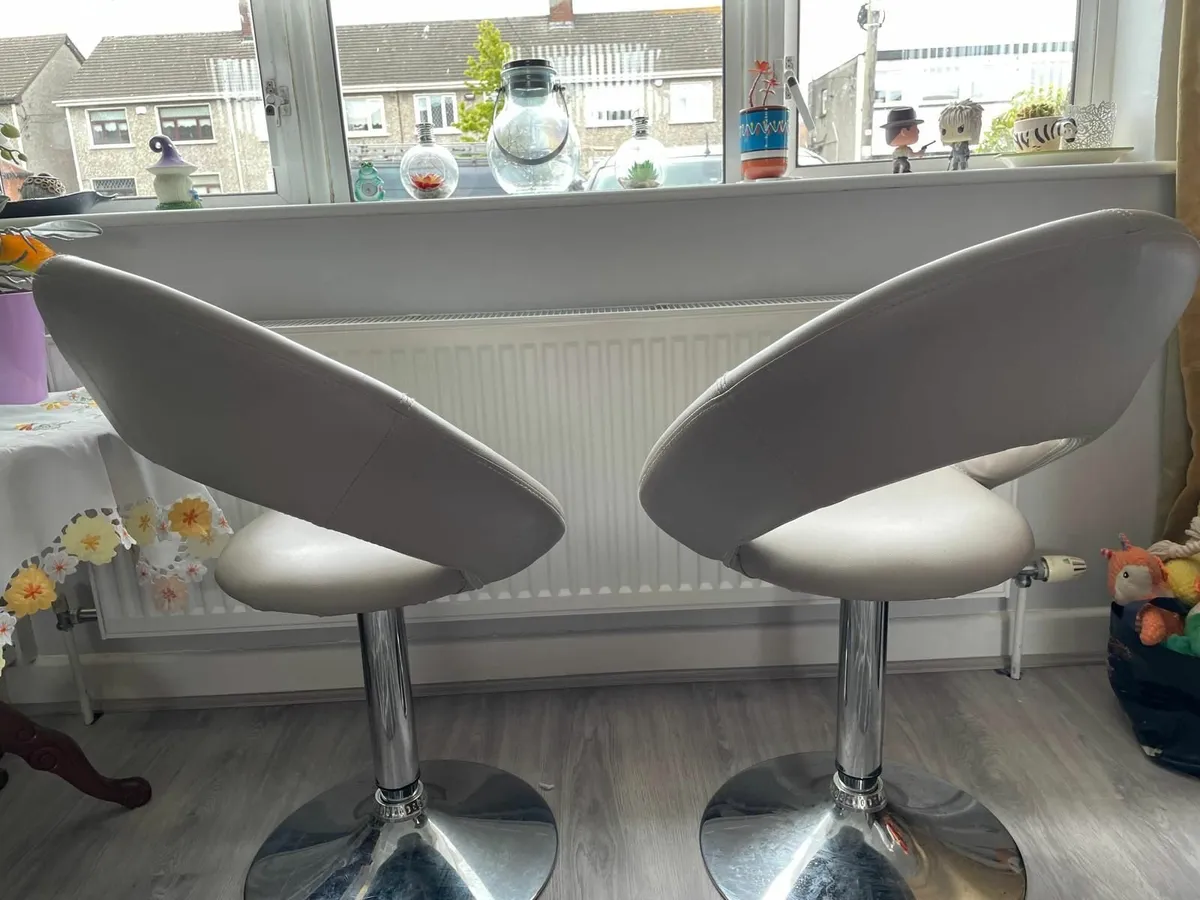 2 x Chairs ( grey ) ex Arnotts.  Perfect condition - Image 1