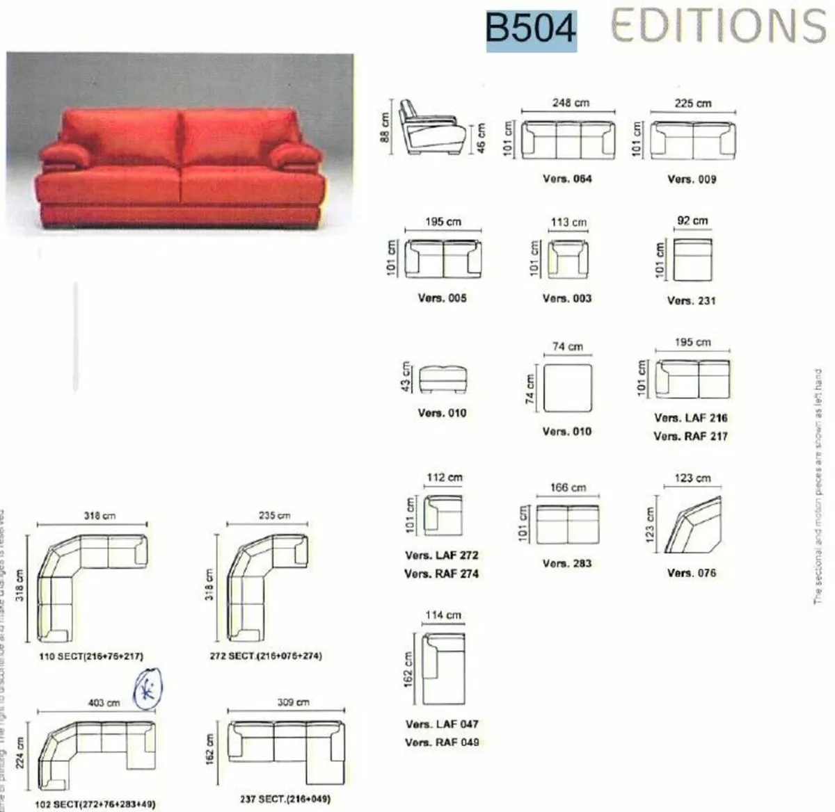 Eight-Piece Leather Sofa - Image 2