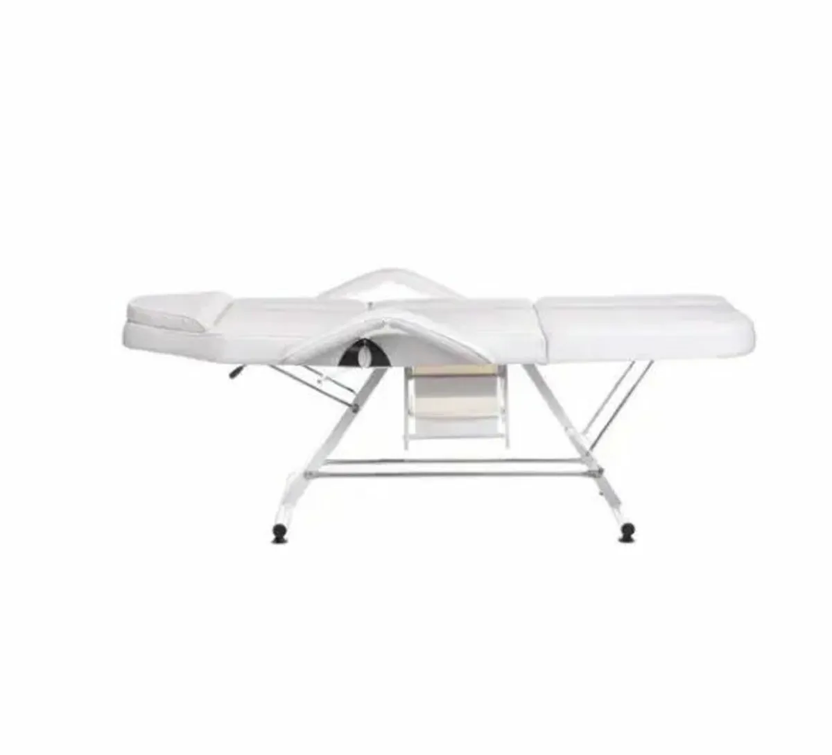 Beauty cosmetic bed chair with 2 cuvettes white - Image 3
